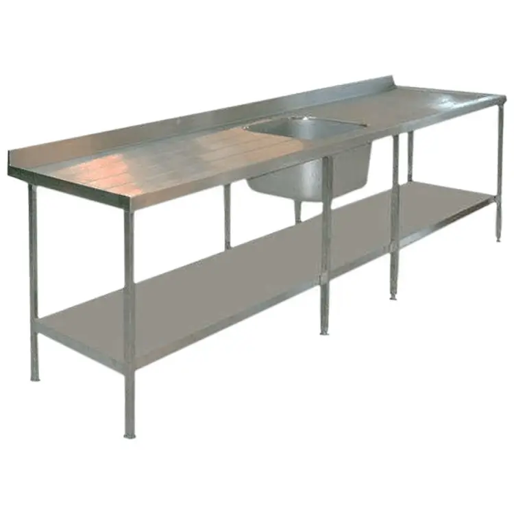 work surface with sink