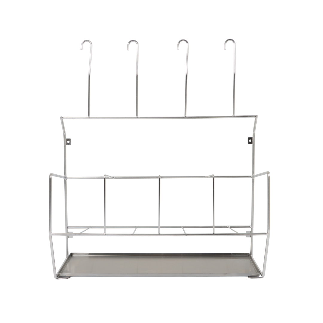 4x4 stainless steel rack empty